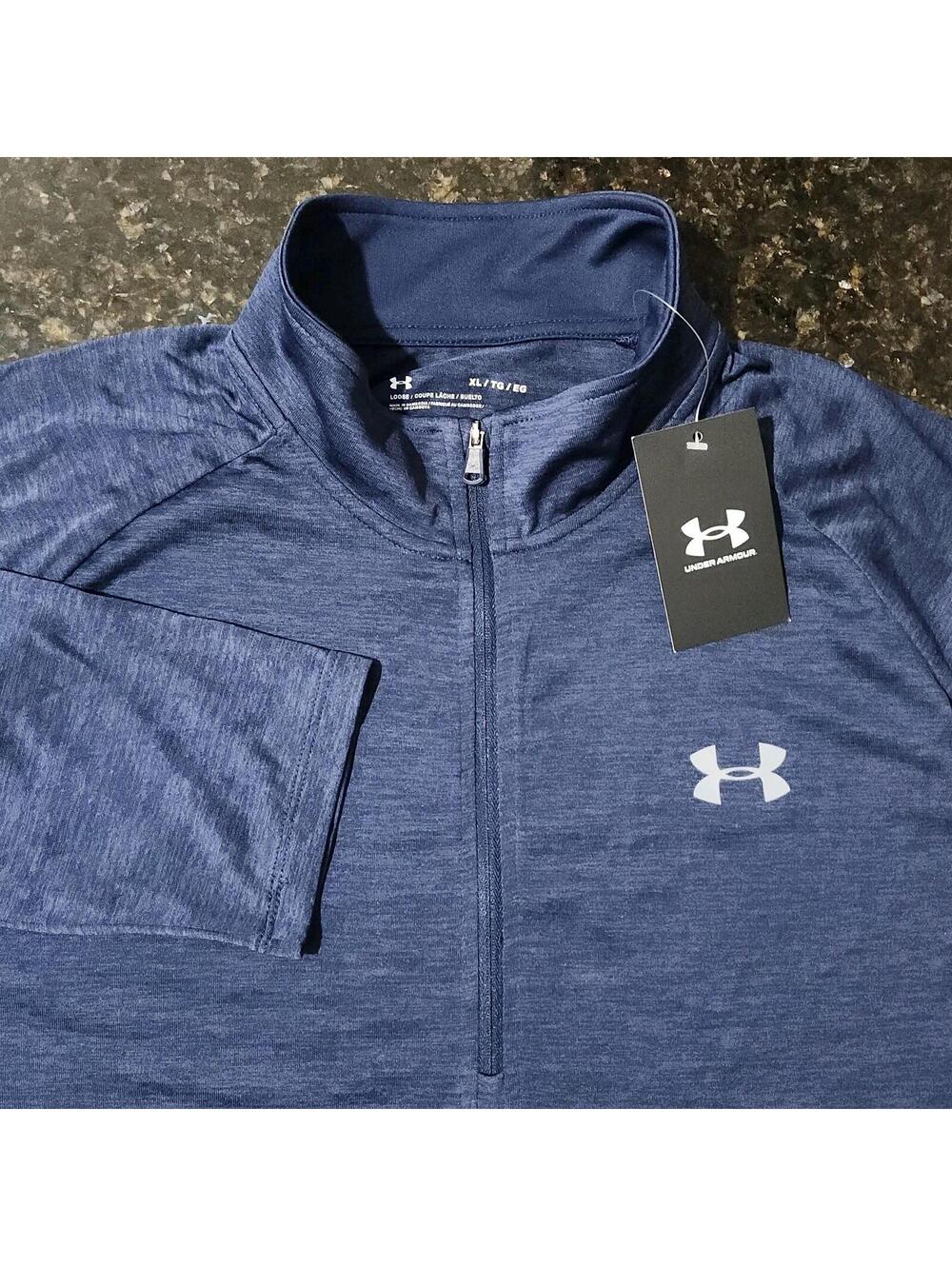 NWT Under Armour Tech 2.0 ½ Zip Performance Stretch Golf Casual Preppy Mens XL
